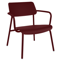 Tiefer Sessel Studie wohndesign Berlin Schwarzkirsche