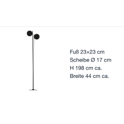 Stehleuchte Lederam von Catellani & Smith