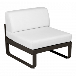Lounge Sitzmodule Bellevie von Fermob Stoff Grauweiß Gestell  tonka