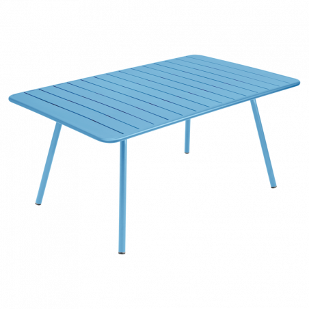 Wetterfester Tisch Luxembourg aus Aluminium von Fermob in Maya blau