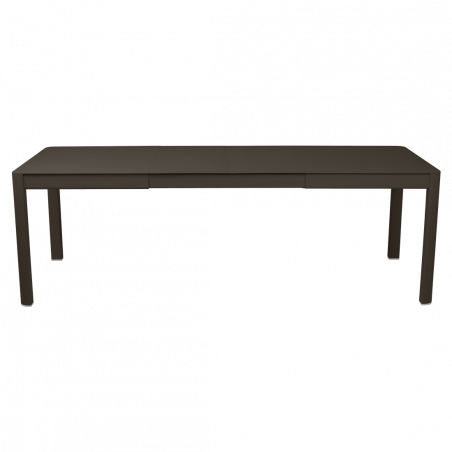 Ausziehbarer Tisch Ribambelle von Fermob von 149cm auf 234cm erweiterbar in tonka