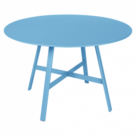 Esstisch So`o von Fermob in Farbe Maya Blau
