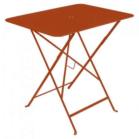 Wetterfeste Bistrotische 77 x 57 cm klappbar Metall fermob kandierte Orange