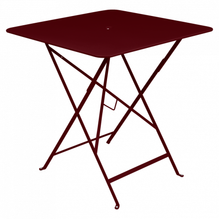 Wetterfester Tisch Bistro in 71cm x 71cm von Fermob in schwarzkirsche