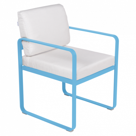Bellevie Polsterstuhl Fermob wohndesign berlin bezug hellgrau Maya