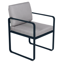 Bellevie Polsterstuhl Fermob wohndesign berlin bezug flanell Abyssblau