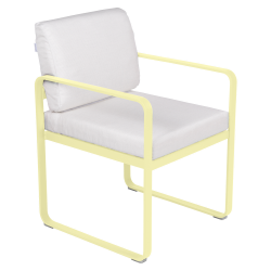 Bellevie Polsterstuhl Fermob wohndesign berlin bezug hellgrau Zitronensorbet