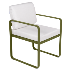 Bellevie Polsterstuhl Fermob wohndesign berlin bezug hellgrau Pesto