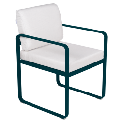 Bellevie Polsterstuhl Fermob wohndesign berlin bezug hellgrau Acapulco