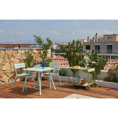 Wetterfester Tisch Luxembourg in 80cm x 80cm von Fermob