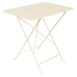 Wetterfeste Bistrotische 77 x 57 cm klappbar Metall fermob Latte-beige