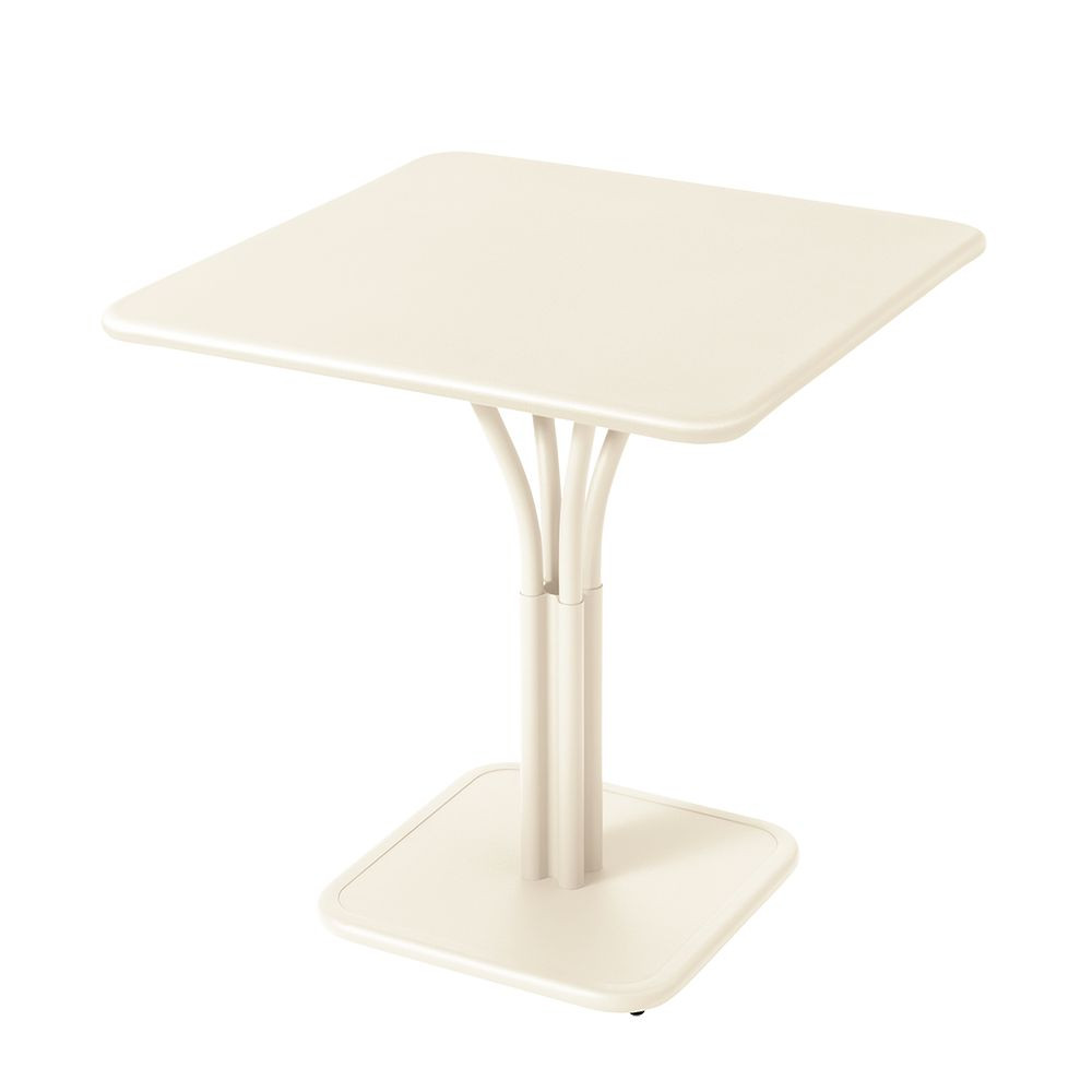 Wetterfester Luxembourg mit Mittelfuß aus Aluminium von Fermob in Latte-Beige