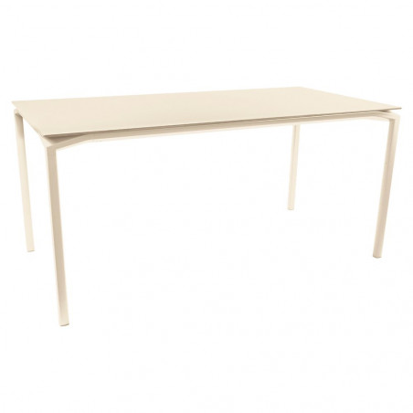 Tisch Calvi in 160cm x 80cm von Fermob in Latte Beige