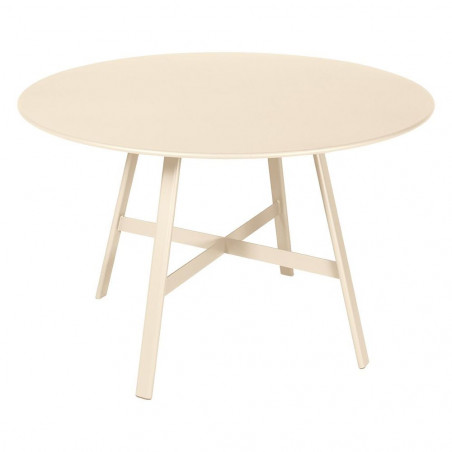 Esstisch So`o von Fermob in Farbe Latte Beige