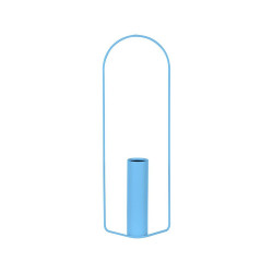 Vase Itac von Fermob zylindrisch in Farbe Maya Blau