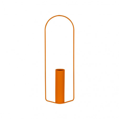 Vase Itac von Fermob zylindrisch in Farbe kandierte Orange