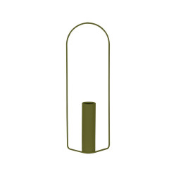 Vase Itac von Fermob zylindrisch in Farbe Pesto