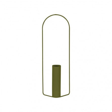 Vase Itac von Fermob zylindrisch in Farbe Pesto